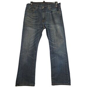 Levis 527 Blue Denim Jeans 36/30 Cotton 5 Pocket (Flaw)